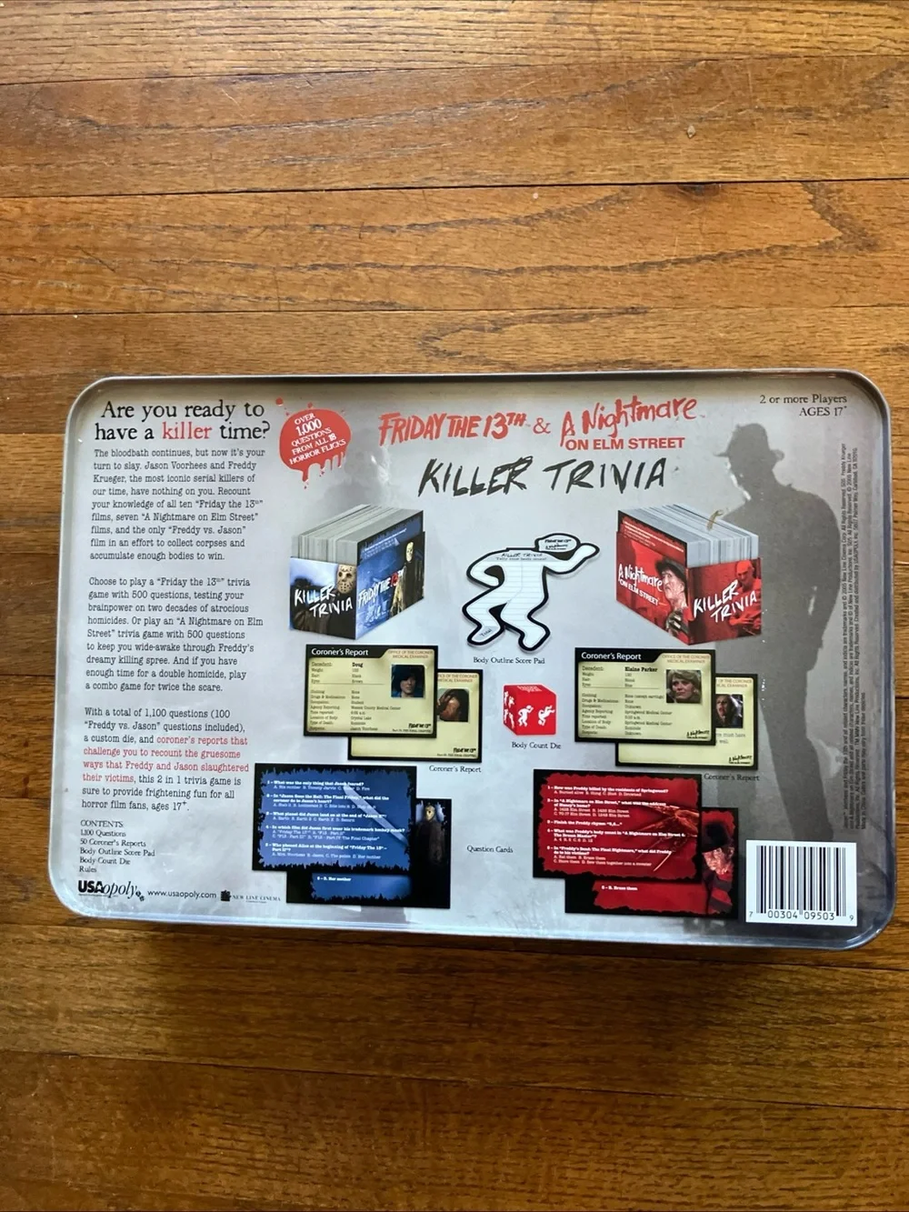 Friday the 13th & A Nightmare On Elm Street Killer Trivia Game NEW